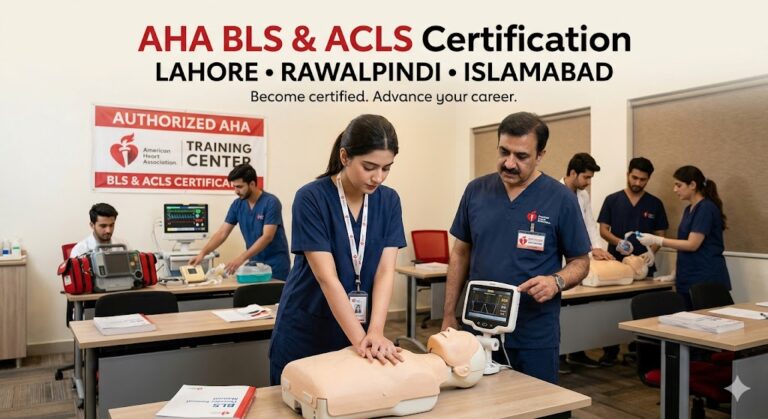AHA BLS and ACLS certification in Lahore, Rawalpindi and Islamabad