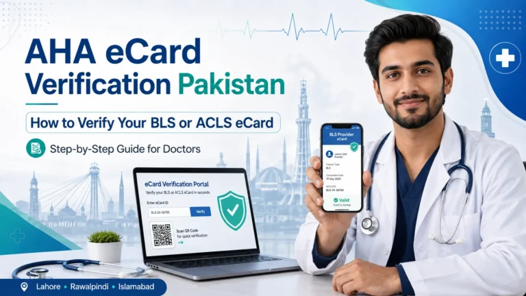 AHA eCard verification Pakistan